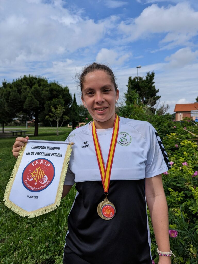 Sandra Gabani représentera l’USP Launaguet au championnat d’Occitanie de tir de précision féminin